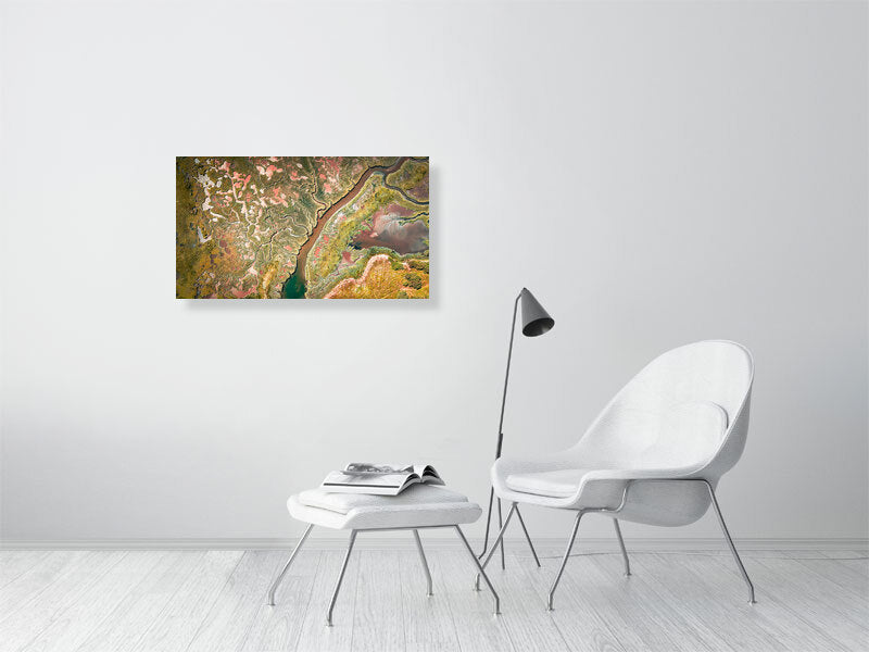 Unusual view by the beach in Wales. Print or framed photography art.