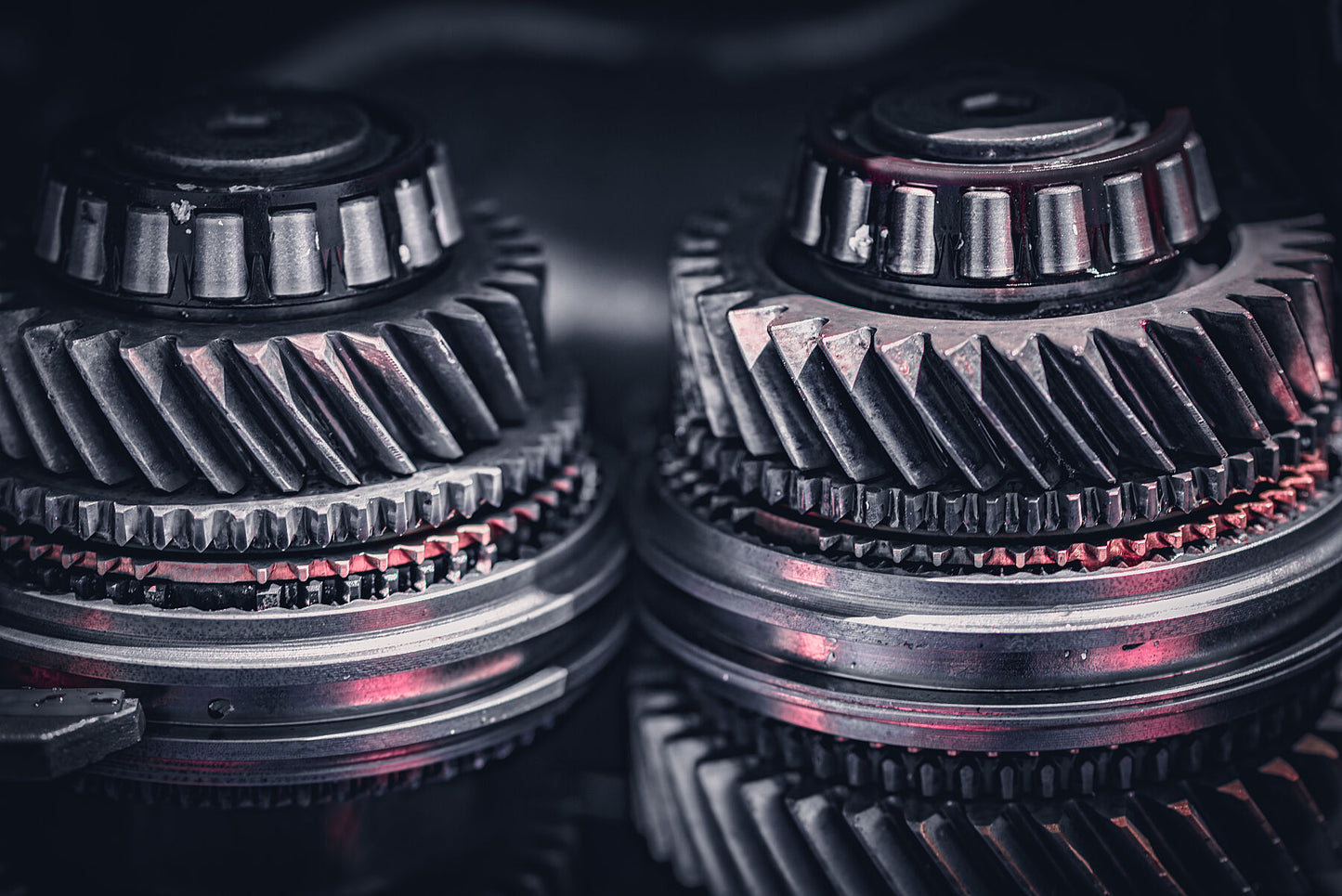 Pair of shaft from manual gearbox, transmission. Print or framed photography art.