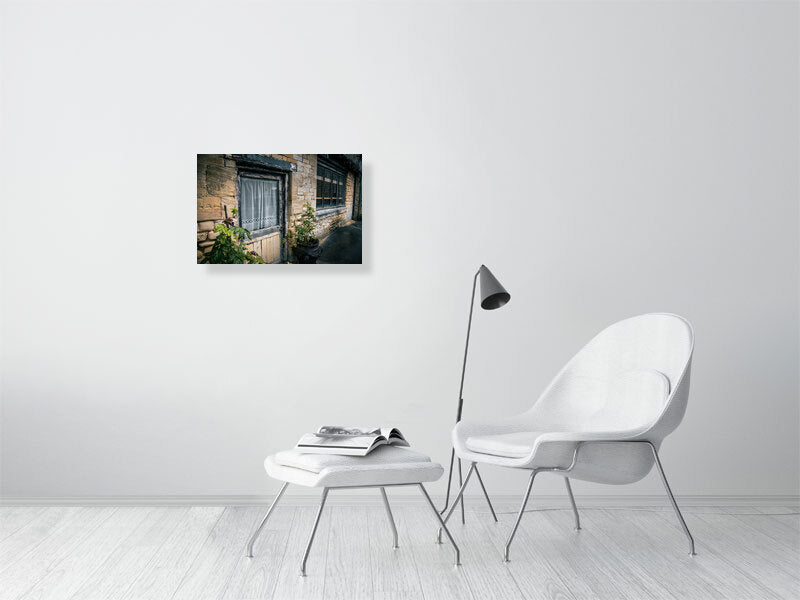 Walk through historic town of Northleach, Cheltenham, Cotswold, UK. Print of framed photography art, wall decor.