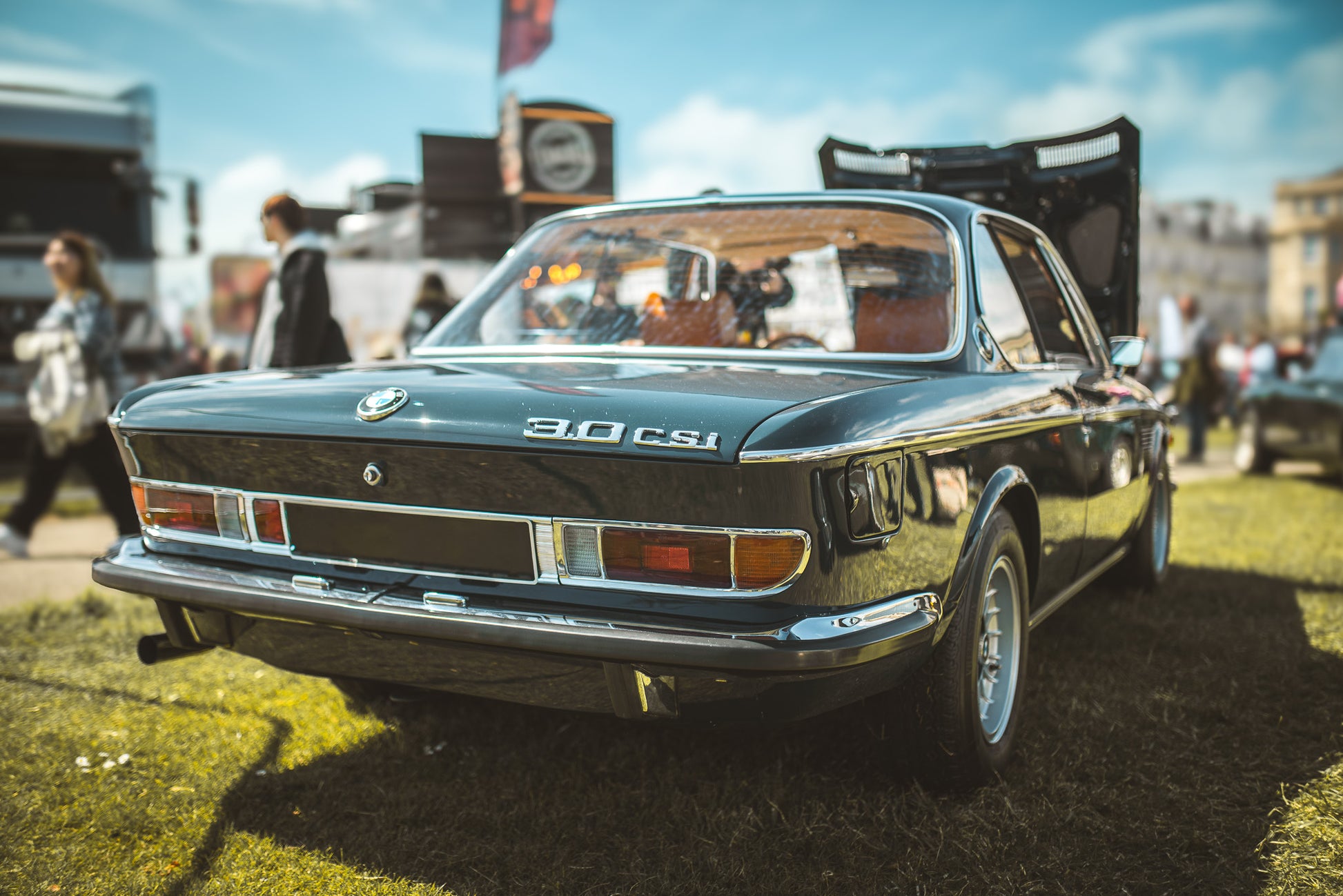 1975 BMW E9 3.0 CSI Classic motor, Photography print, unframed. Automotive art print. Wall decor