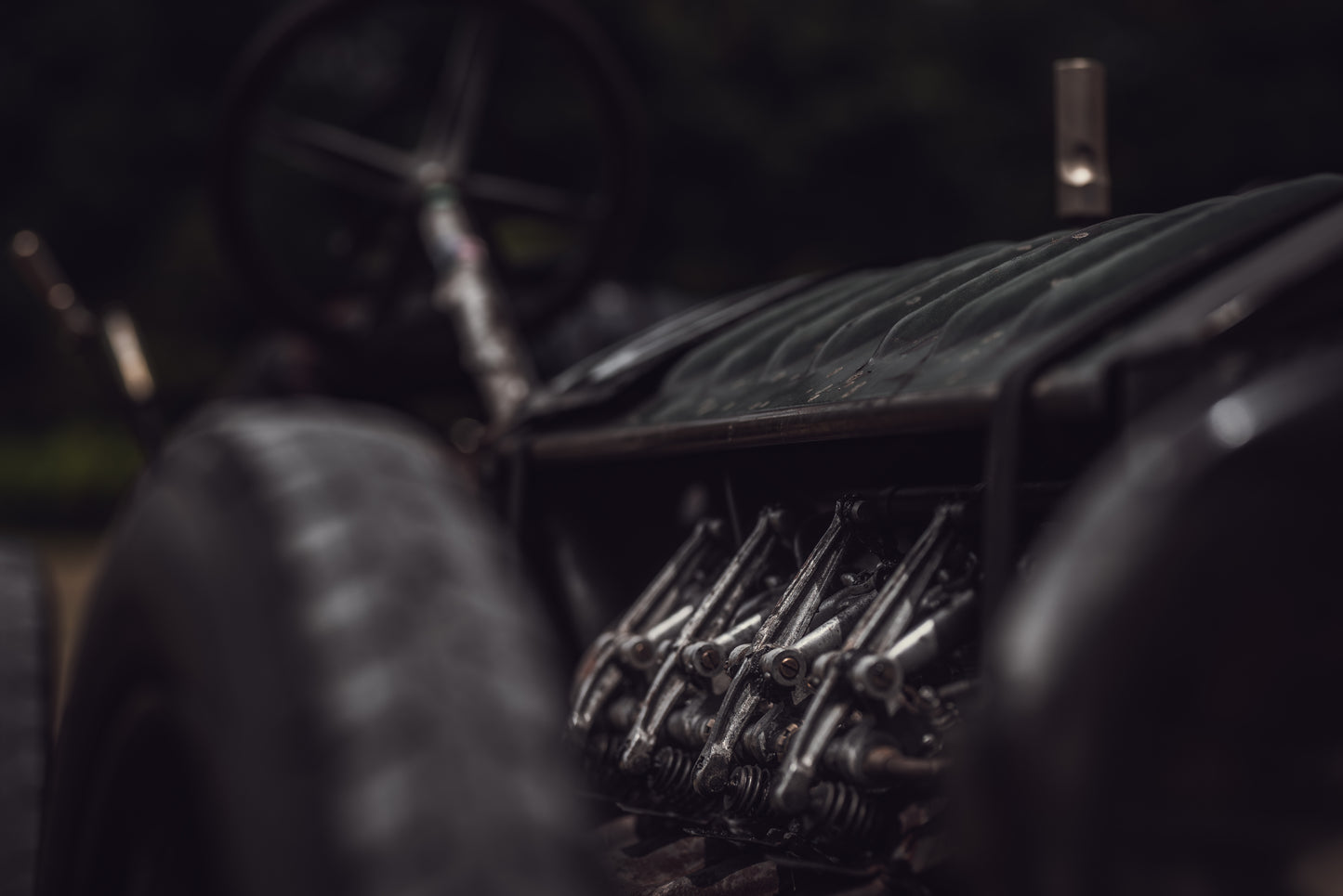 1913 Monarch, very short lived company with very long lived vehicle. OX5 Curtiss V8 aero-engine V8 8.2L aero-engine. Photography print, unframed. Photography art, automotive, car photography